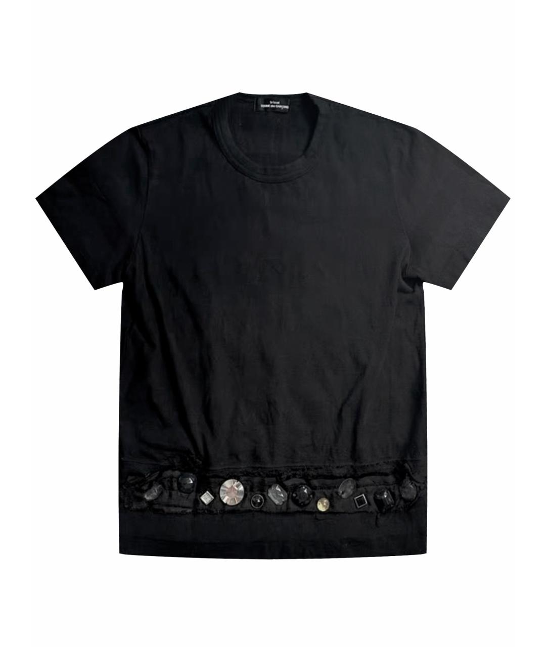 COMME DES GARÇONS Черная хлопковая футболка, фото 1