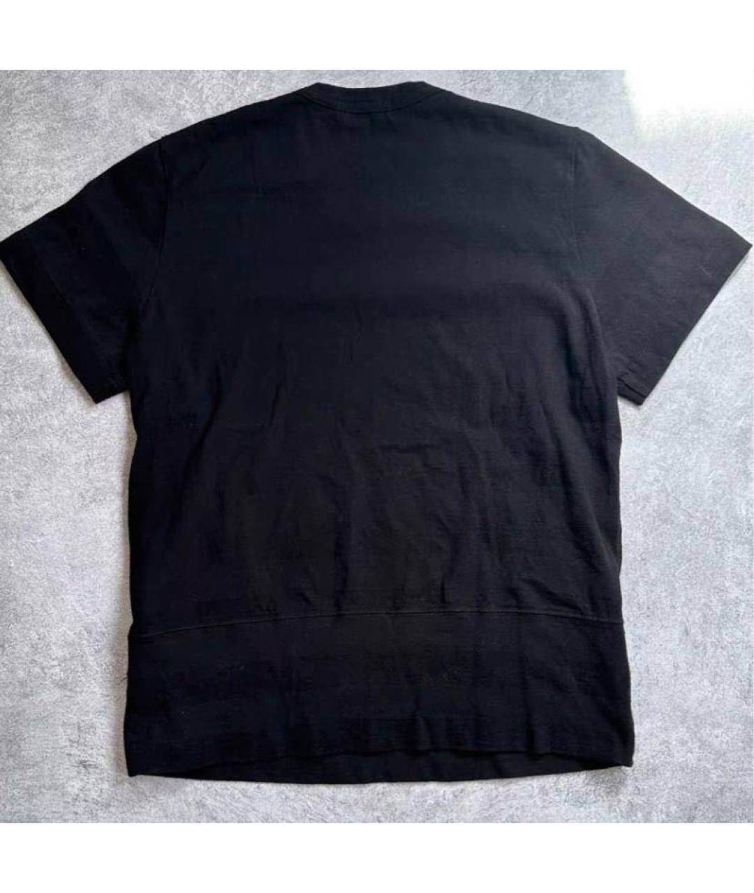 COMME DES GARÇONS Черная хлопковая футболка, фото 2