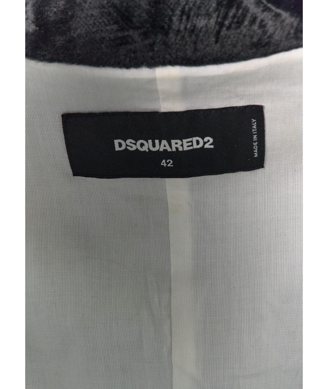 DSQUARED2 Черный хлопковый жакет/пиджак, фото 3