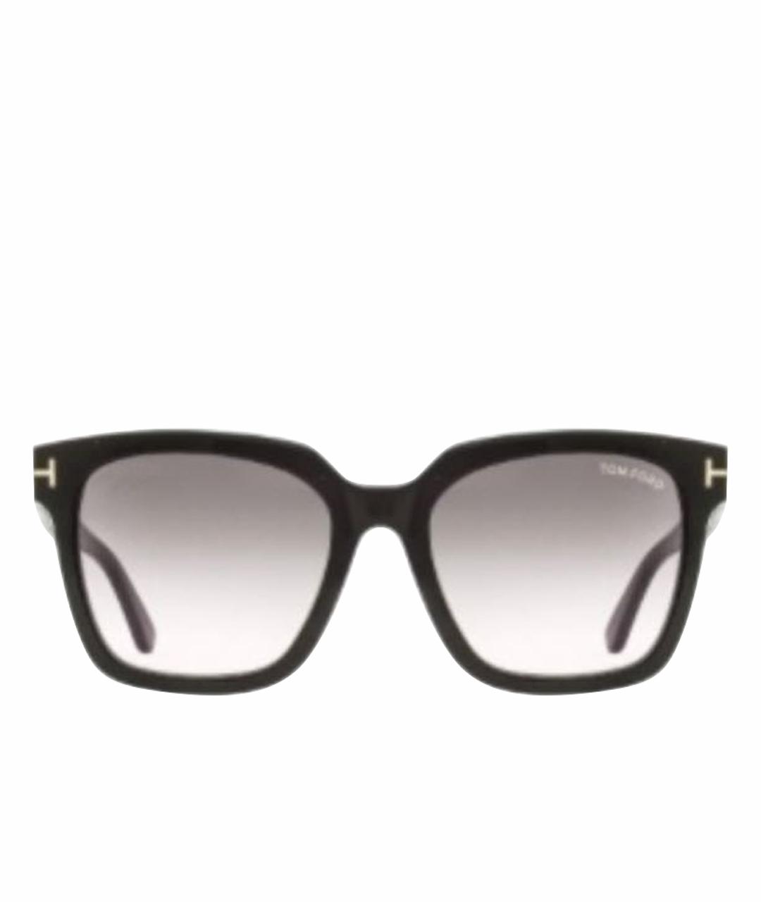 TOM FORD Черные пластиковые солнцезащитные очки, фото 1