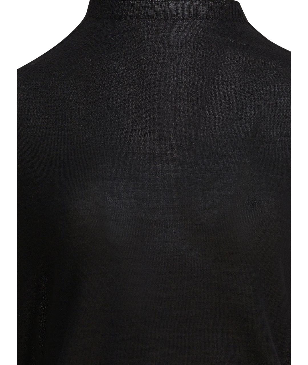 RICK OWENS Черный шерстяной джемпер / свитер, фото 3
