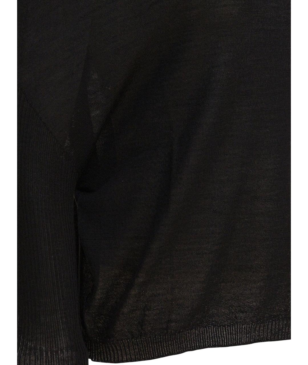 RICK OWENS Черный шерстяной джемпер / свитер, фото 4