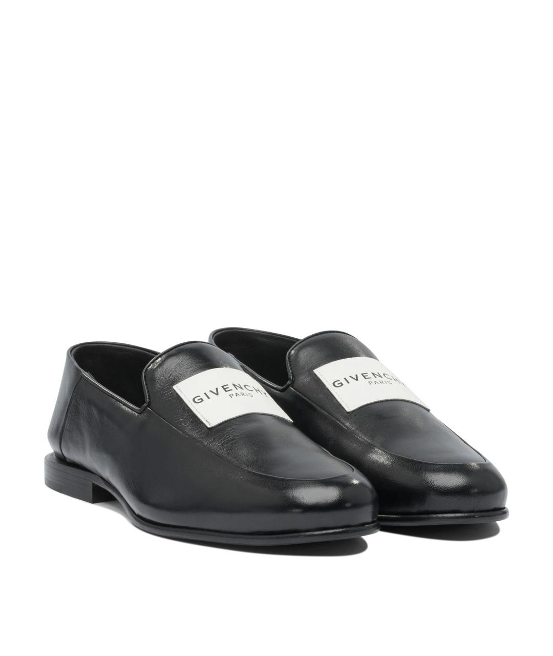GIVENCHY Черные кожаные лоферы, фото 2