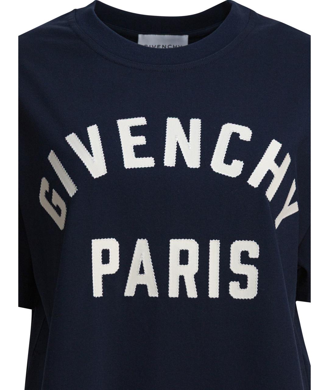 GIVENCHY Синяя хлопковая футболка, фото 3