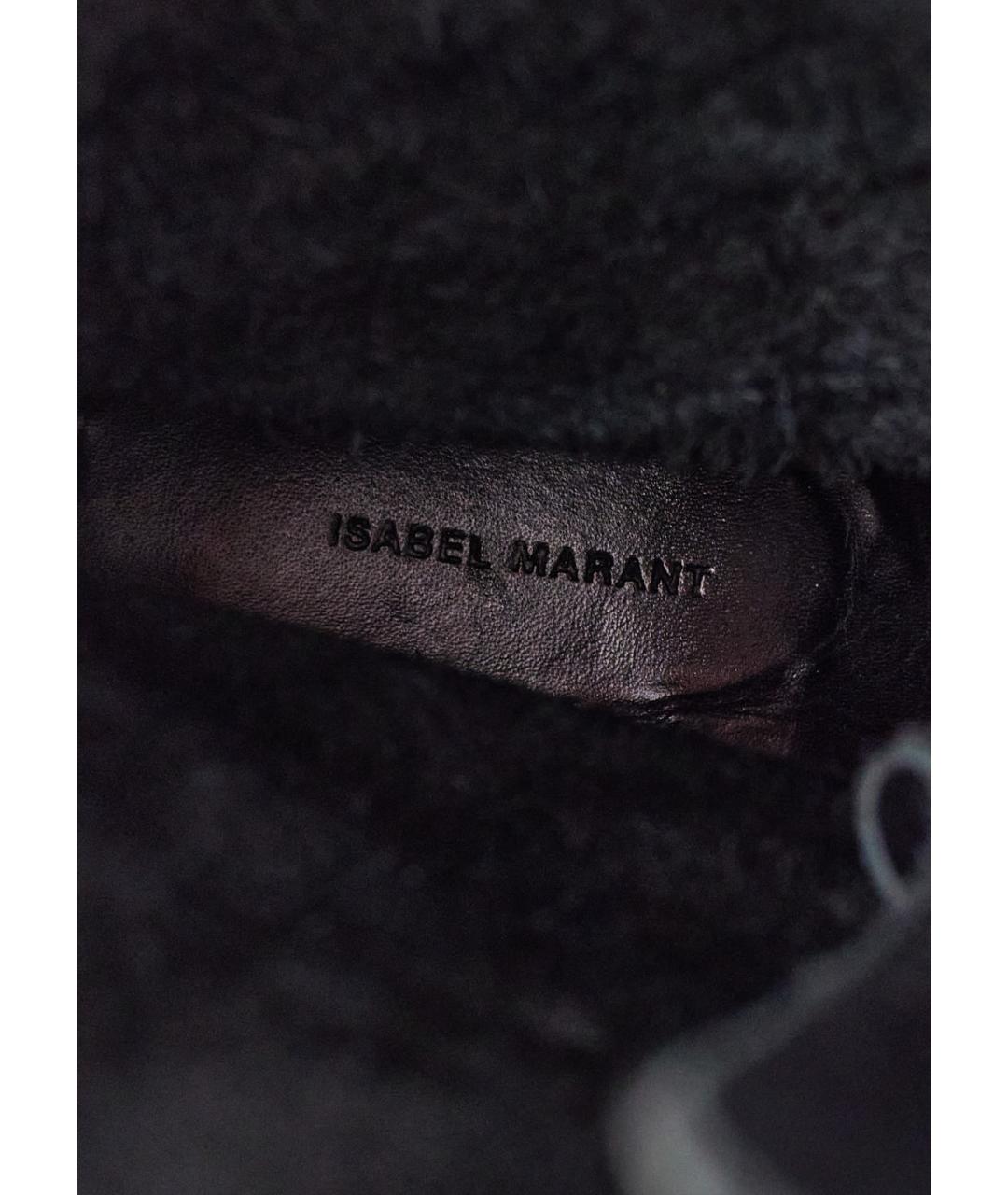 ISABEL MARANT Черные кожаные ботинки, фото 5