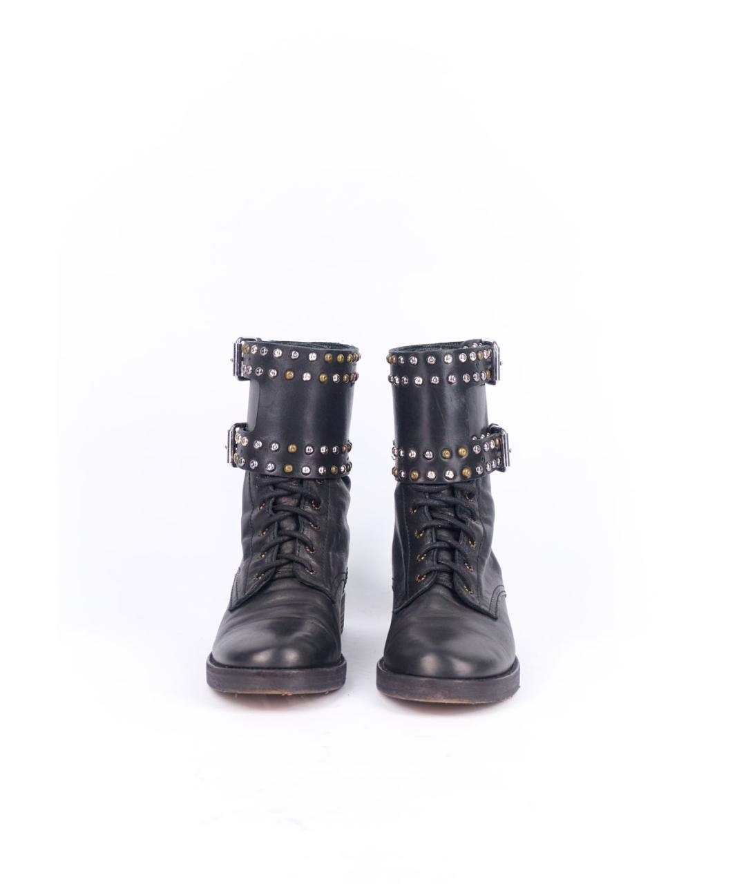 ISABEL MARANT Черные кожаные ботинки, фото 3