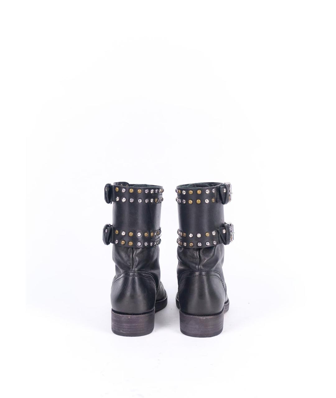 ISABEL MARANT Черные кожаные ботинки, фото 4