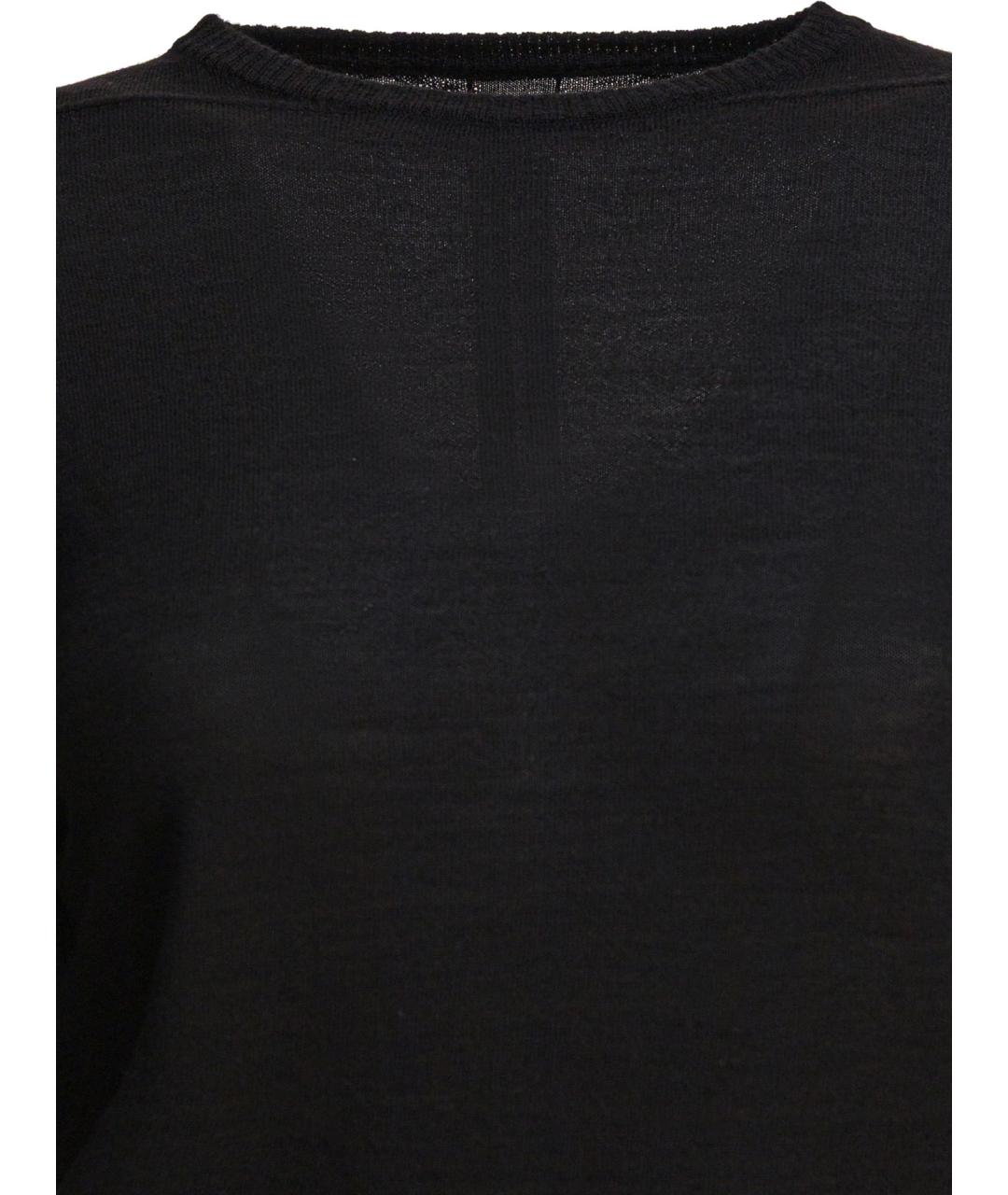 RICK OWENS Черный шерстяной джемпер / свитер, фото 3