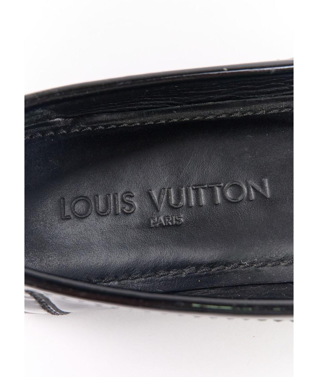 LOUIS VUITTON Черные мокасины из лакированной кожи, фото 5