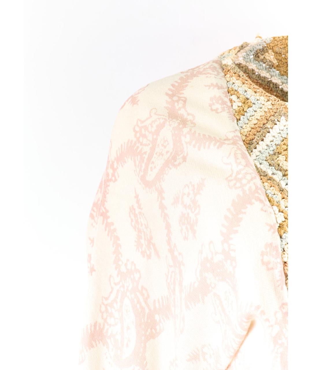 DRIES VAN NOTEN Бежевый хлопковый кардиган, фото 5