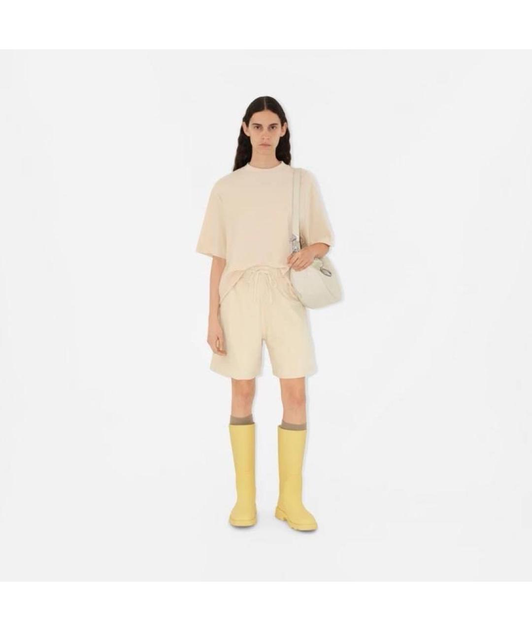 BURBERRY Бежевый хлопковый спортивные костюмы, фото 3