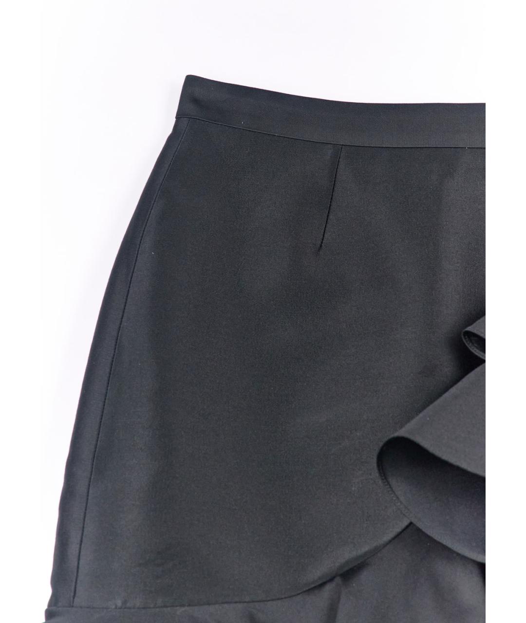 STELLA MCCARTNEY Черная хлопковая юбка мини, фото 2
