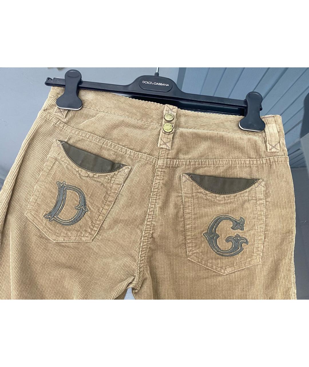 DOLCE&GABBANA Бежевые хлопковые шорты, фото 5