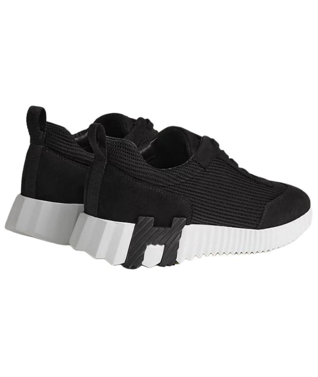 HERMES Черные кроссовки, фото 3