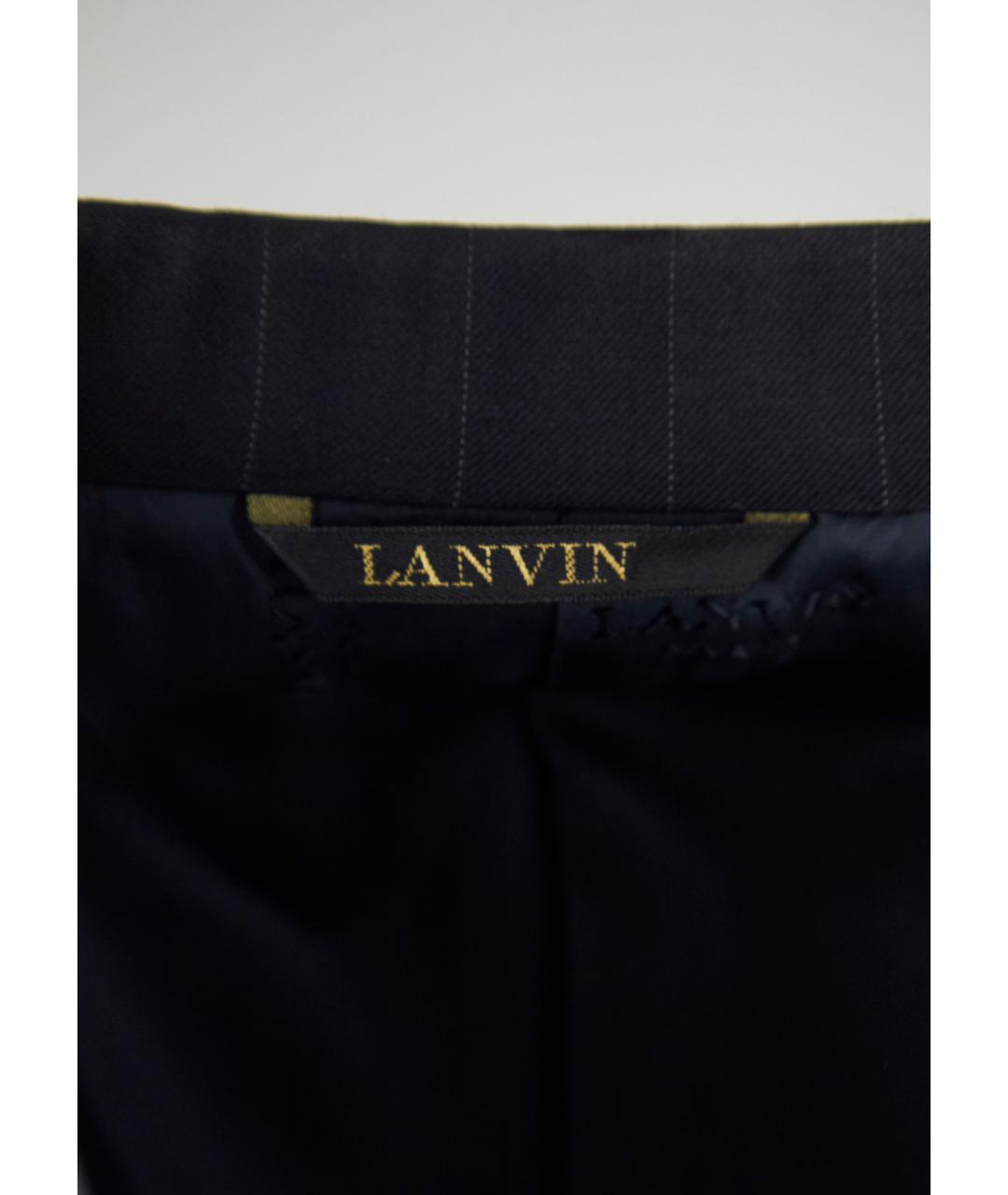 LANVIN Черный классический костюм, фото 7
