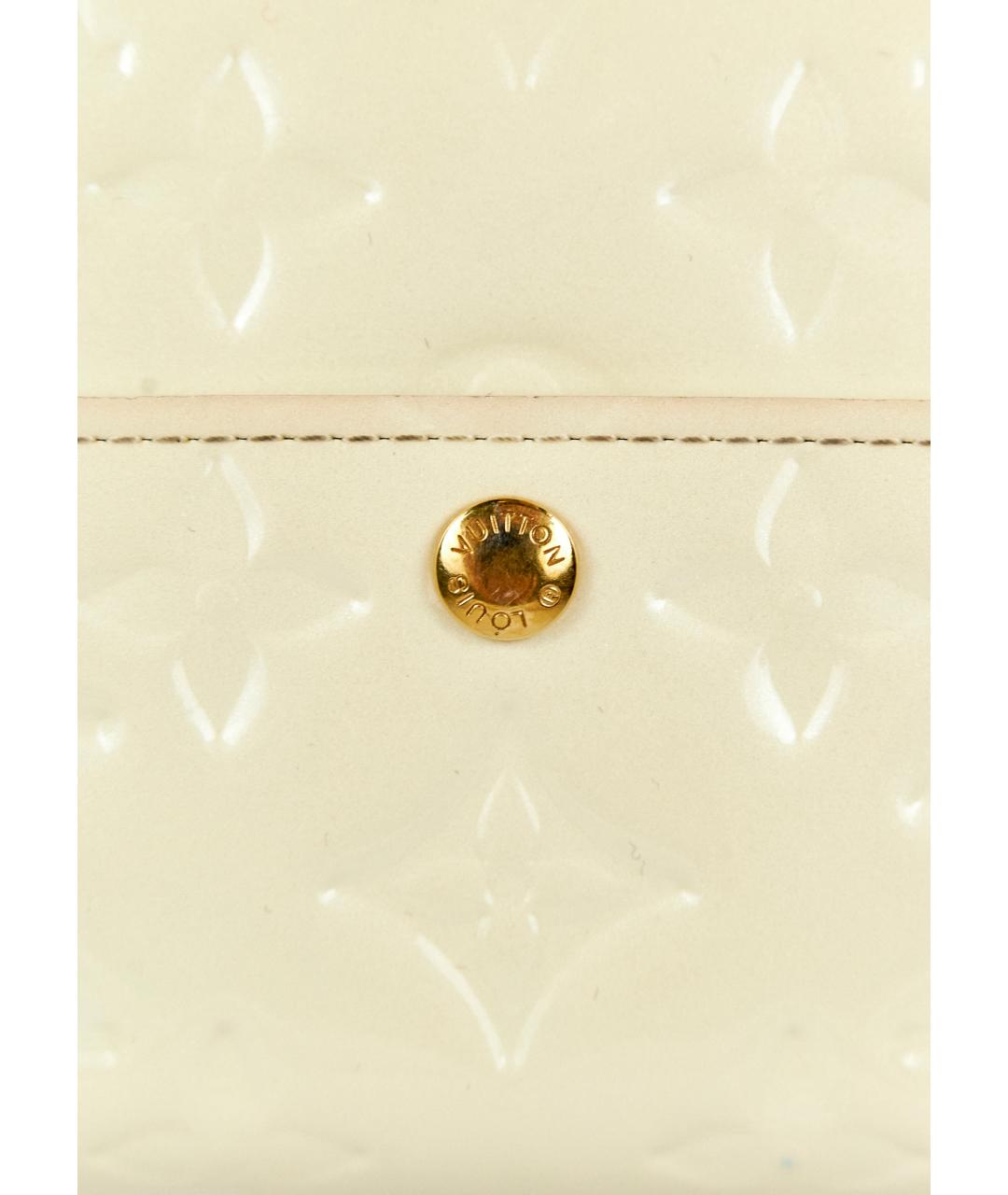 LOUIS VUITTON Бежевый кошелек из лакированной кожи, фото 4