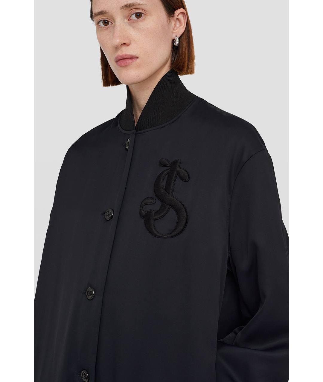 JIL SANDER Темно-синее вискозное пальто, фото 2