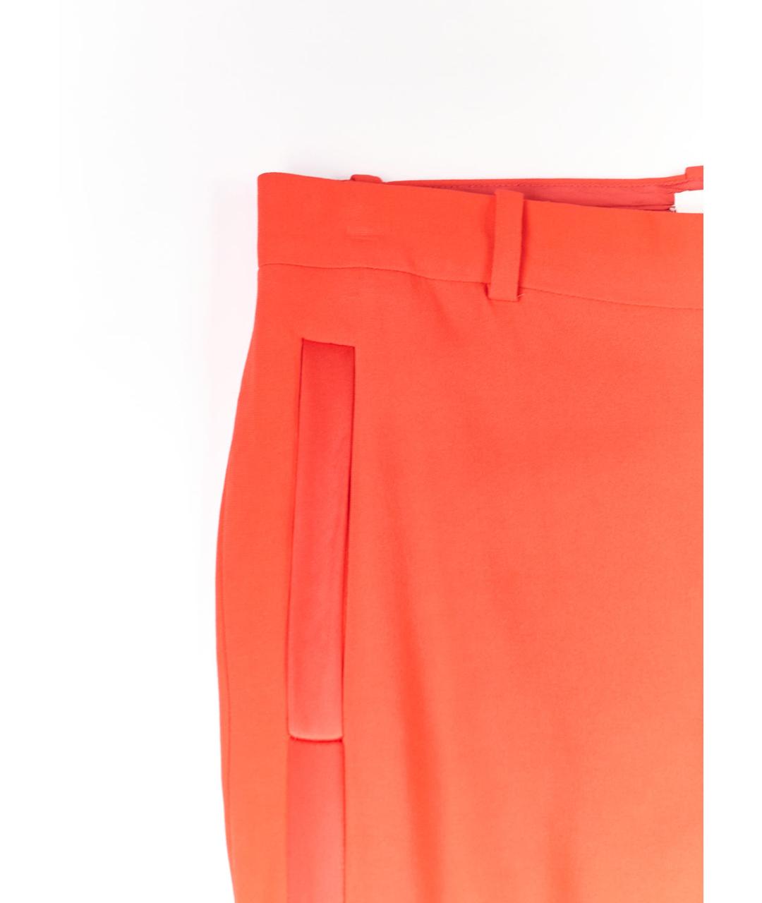 GIVENCHY Красные вискозные прямые брюки, фото 4