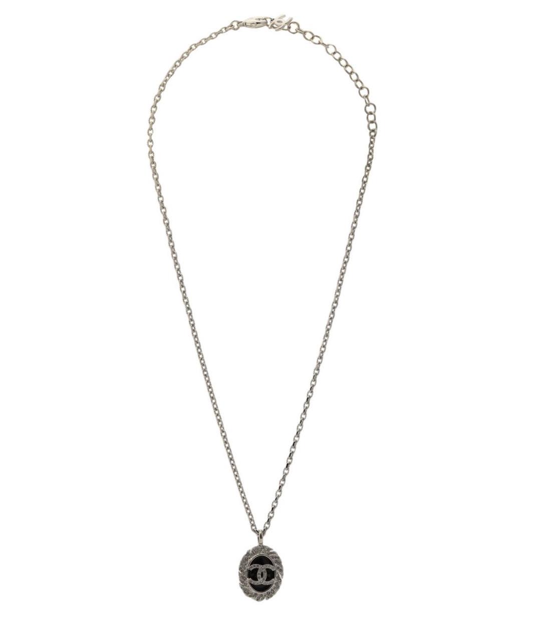 CHANEL Серебряное металлическое колье, фото 2