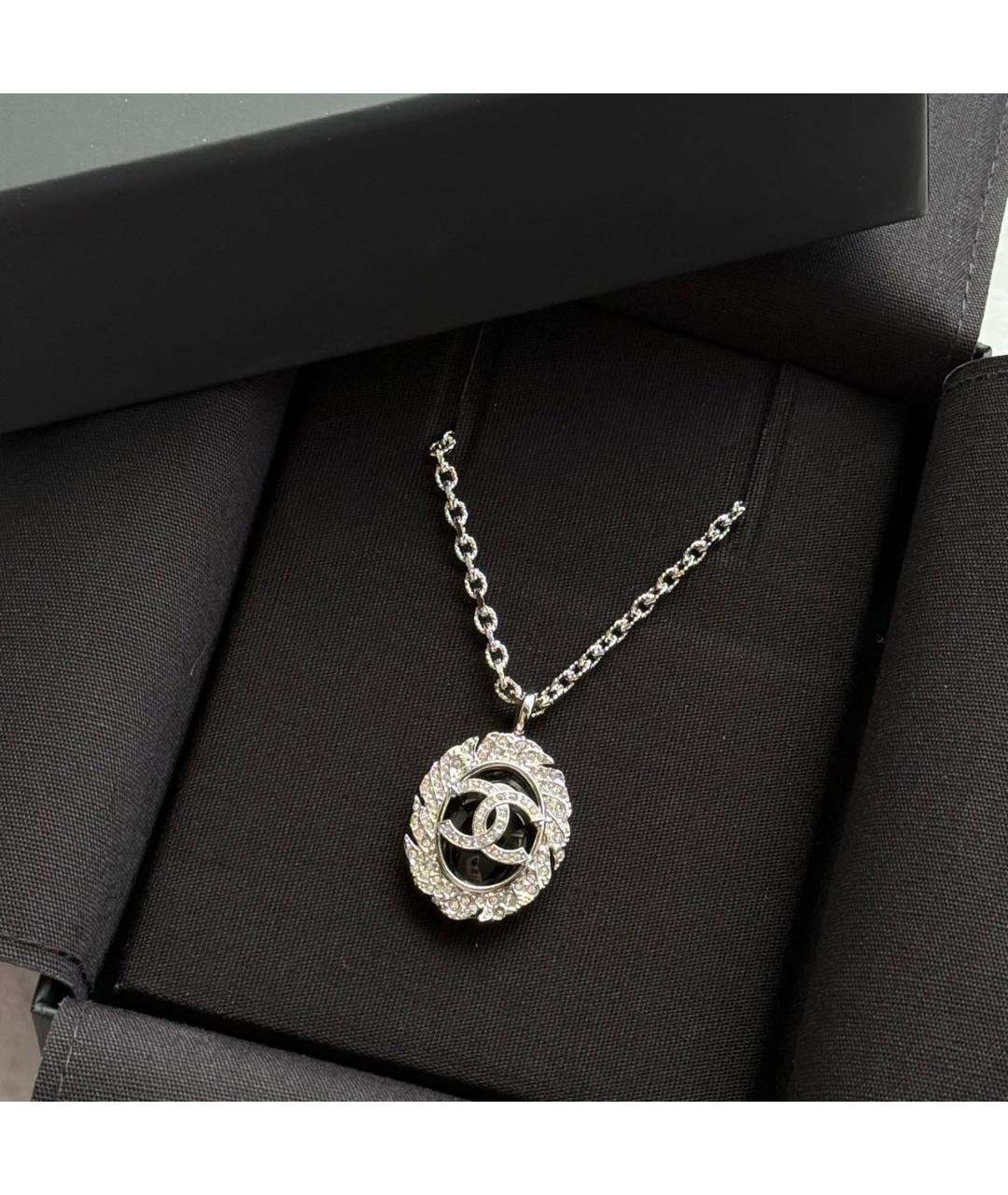 CHANEL Серебряное металлическое колье, фото 4