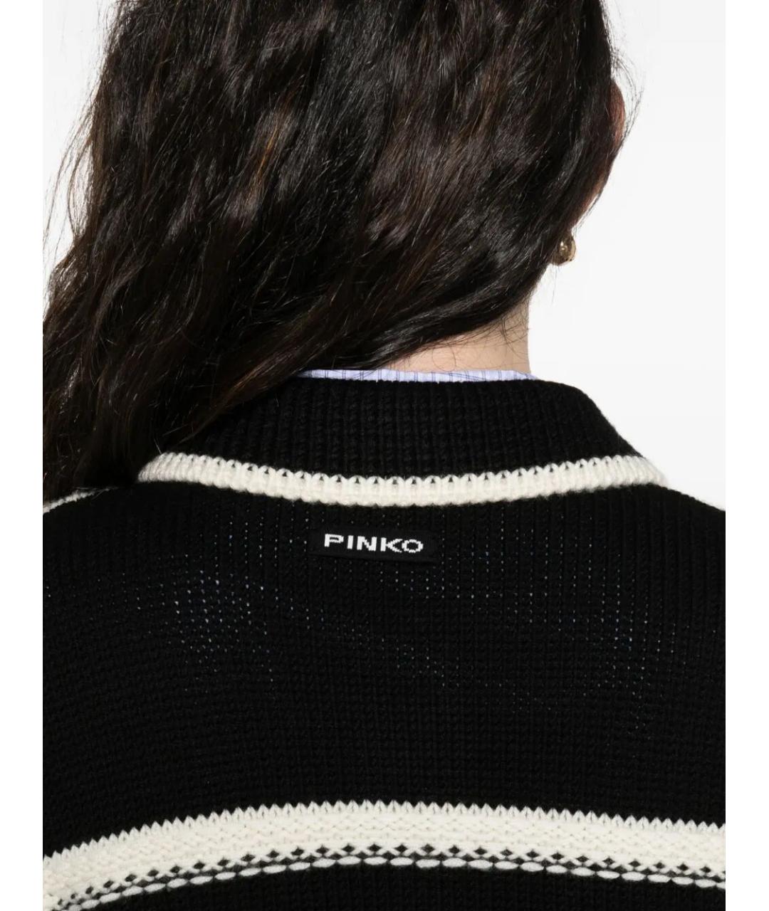 PINKO Черная шерстяная куртка, фото 5