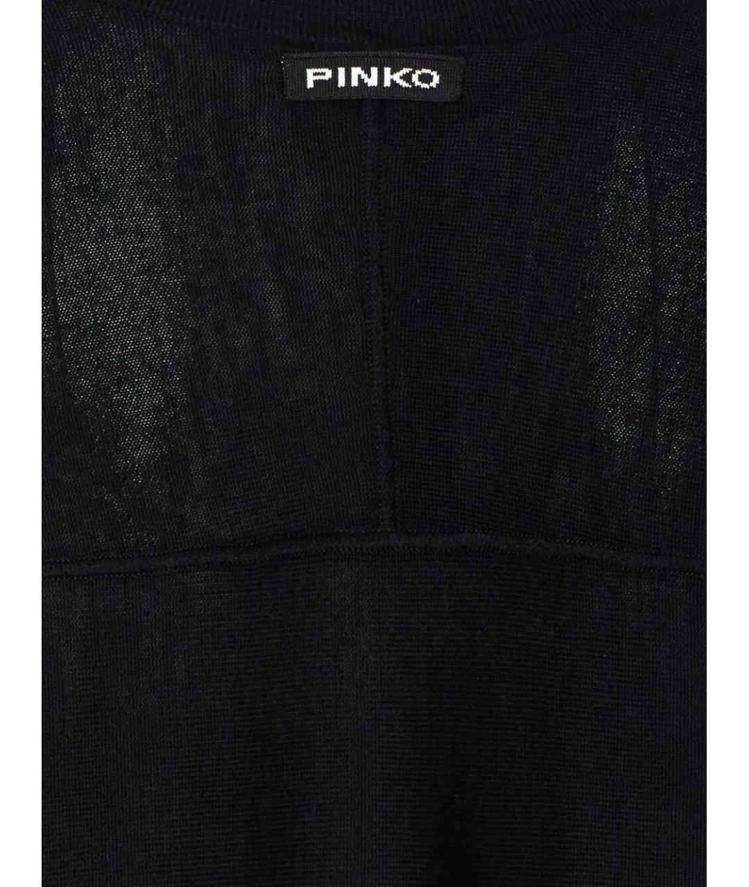 PINKO Черный шерстяной джемпер / свитер, фото 3