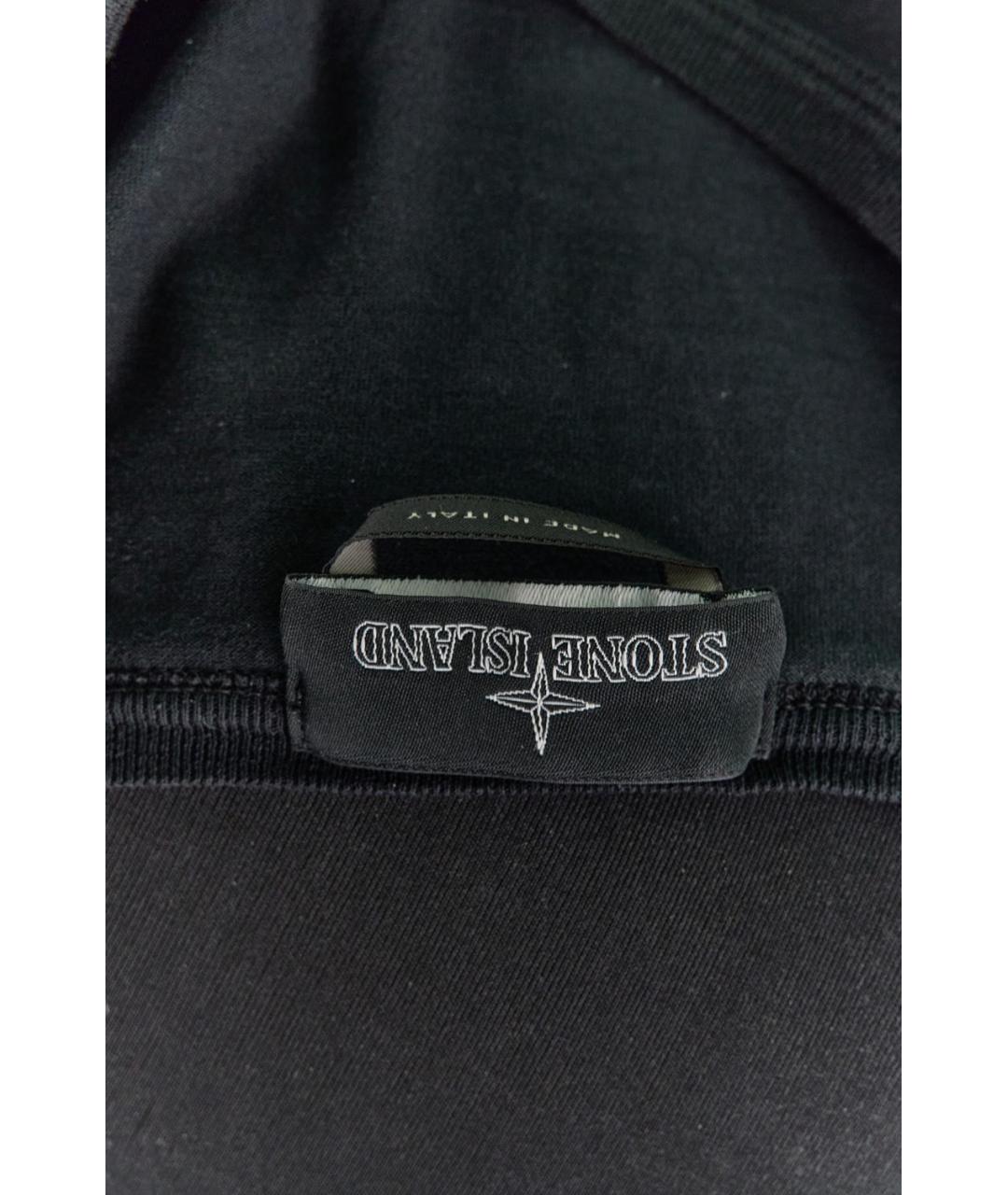 STONE ISLAND Черная футболка, фото 5