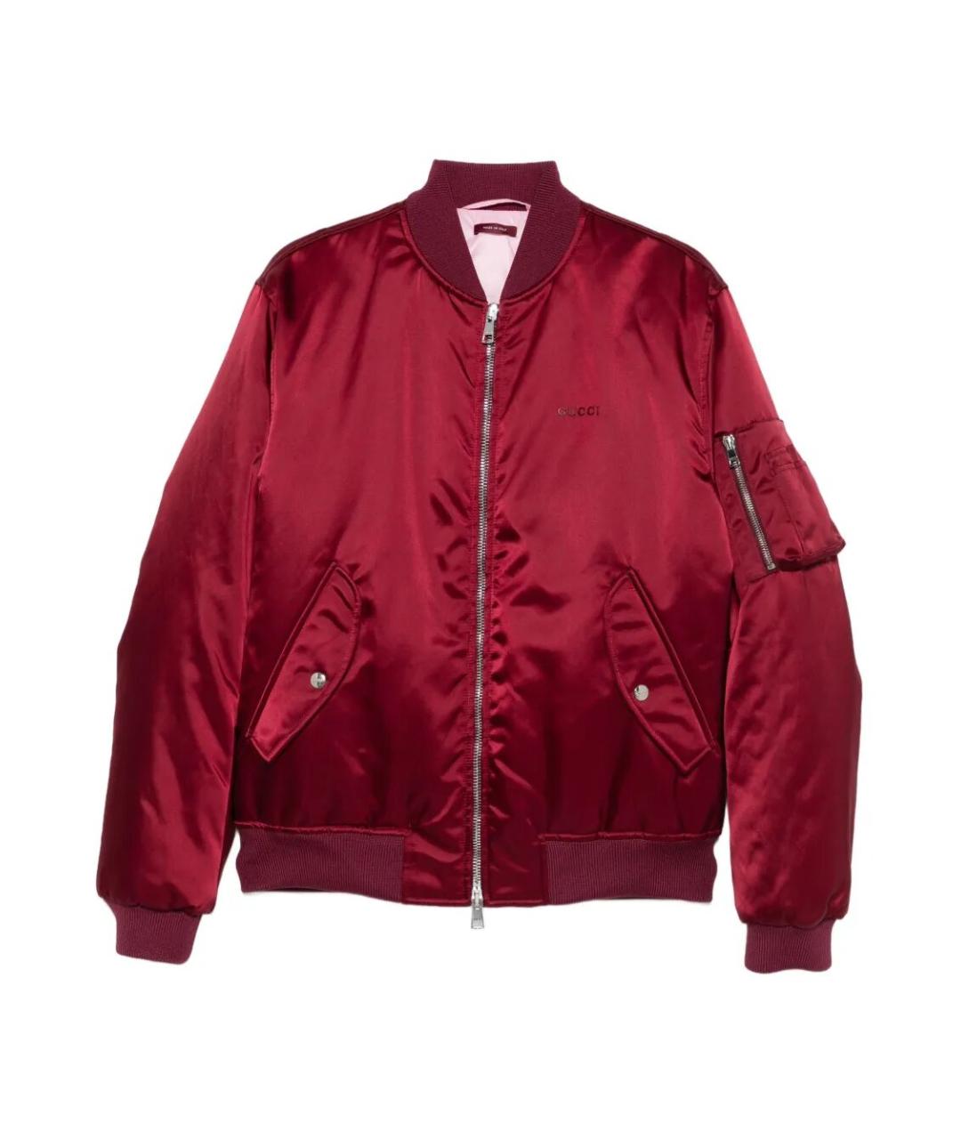 GUCCI Красная полиамидовая куртка, фото 1