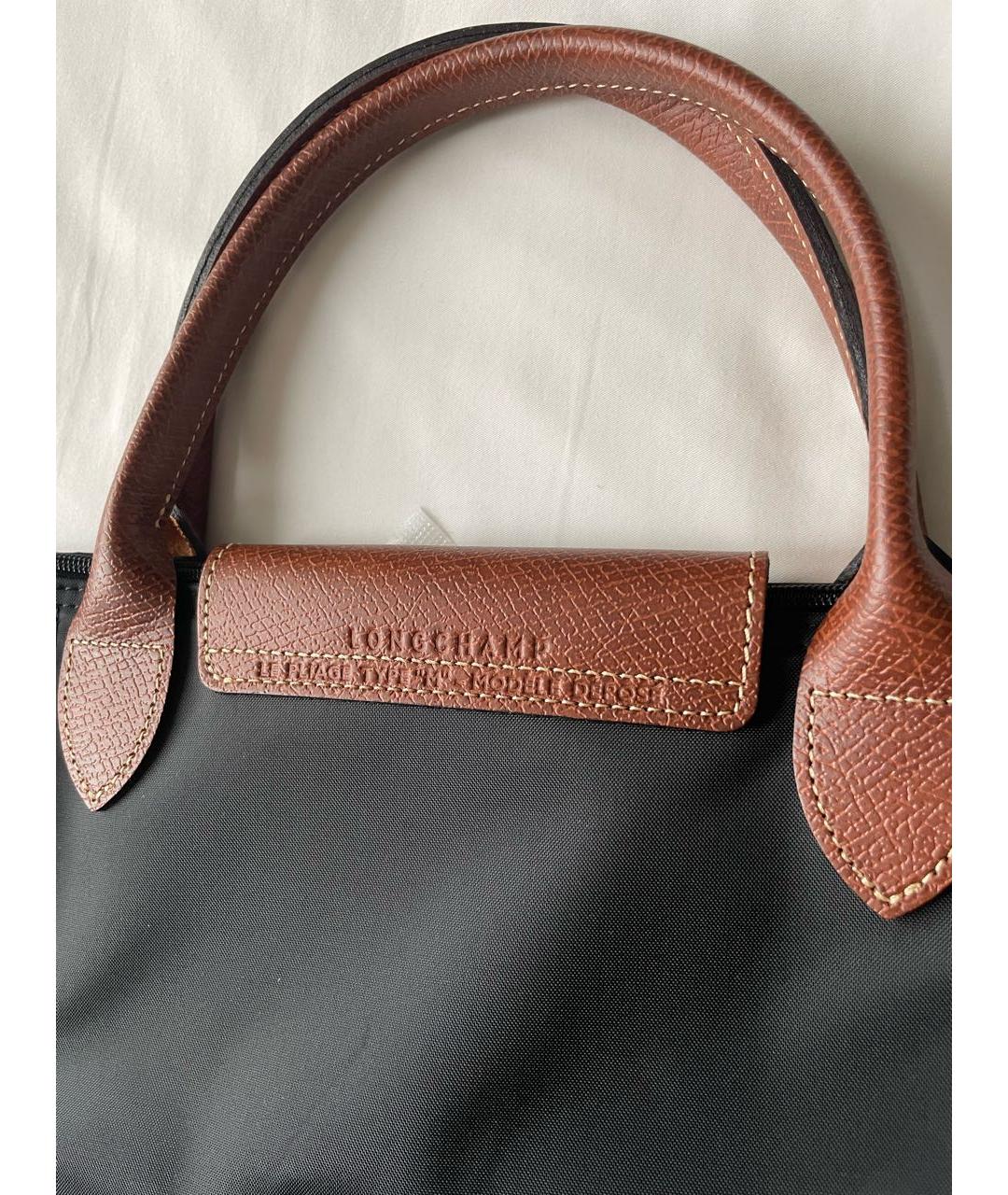 LONGCHAMP Черная сумка тоут, фото 4