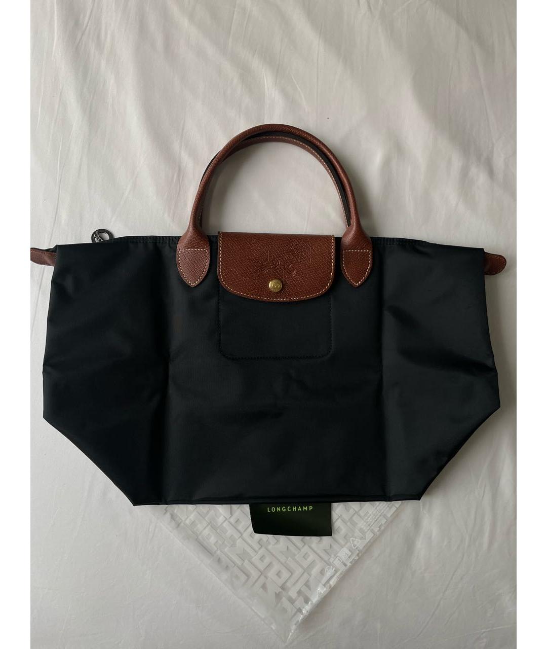 LONGCHAMP Черная сумка тоут, фото 6