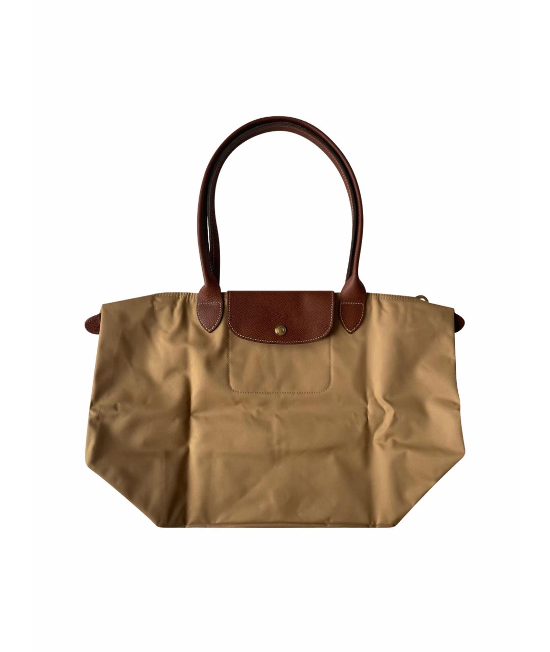 LONGCHAMP Горчичная сумка тоут, фото 1