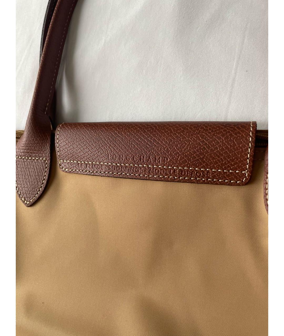 LONGCHAMP Горчичная сумка тоут, фото 4
