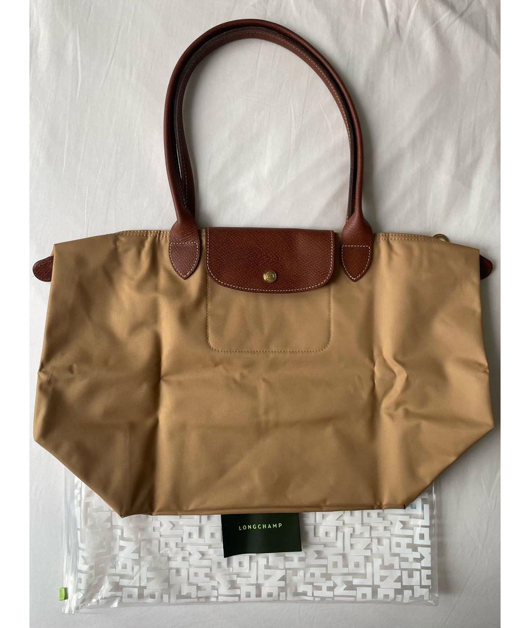LONGCHAMP Горчичная сумка тоут, фото 5
