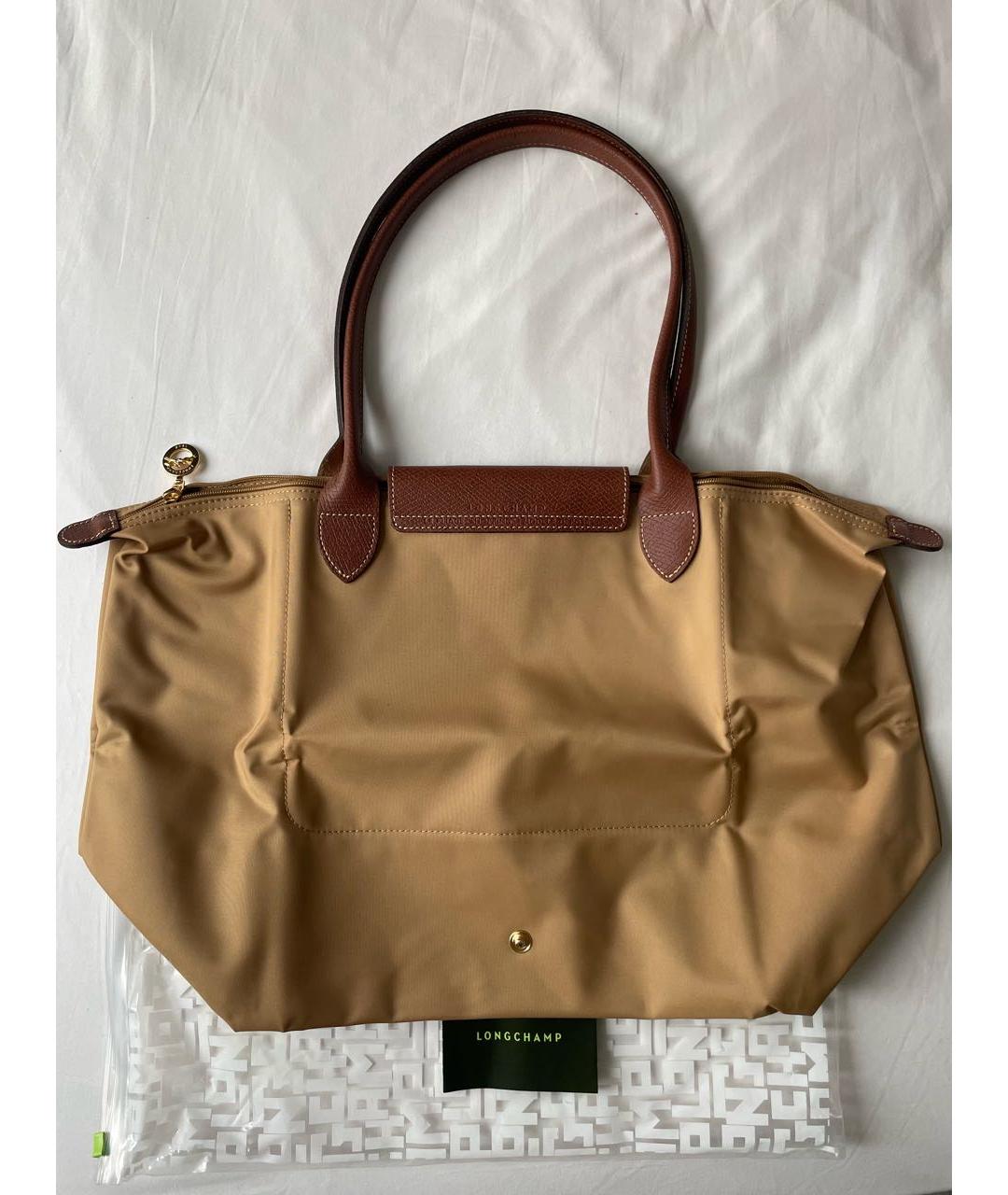 LONGCHAMP Горчичная сумка тоут, фото 3