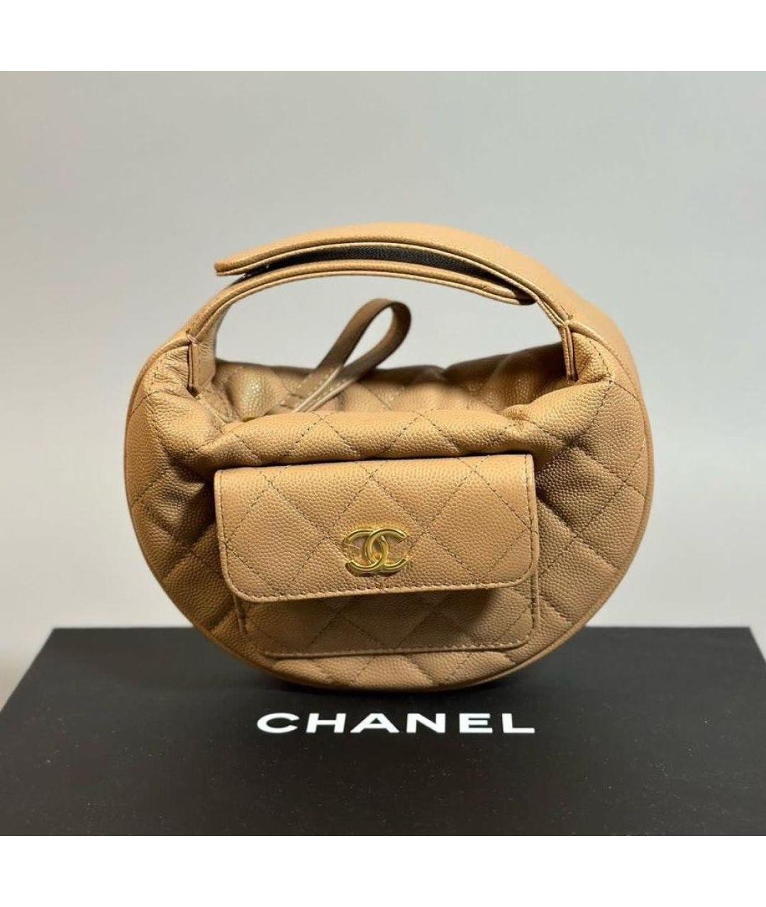 CHANEL Кожаная сумка с короткими ручками, фото 4