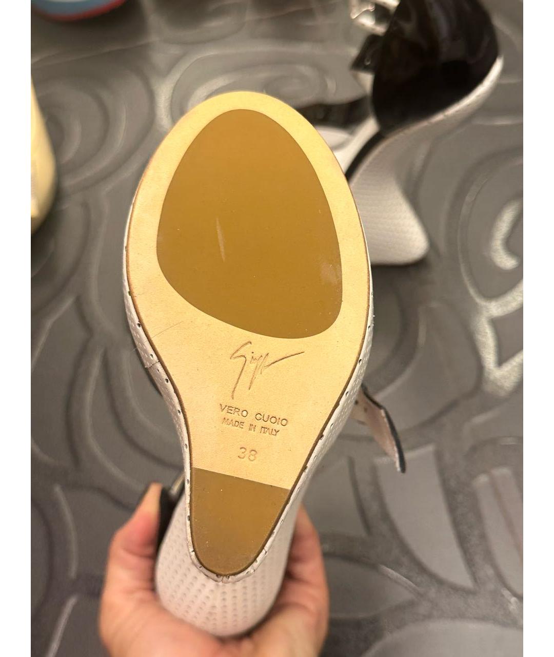 GIUSEPPE ZANOTTI DESIGN Белые кожаные туфли, фото 4