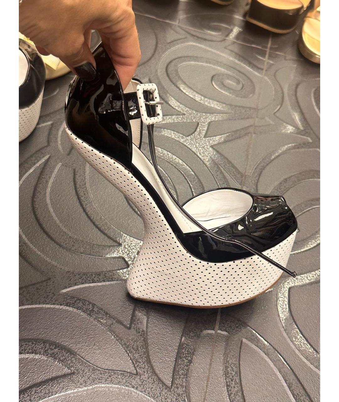 GIUSEPPE ZANOTTI DESIGN Белые кожаные туфли, фото 9