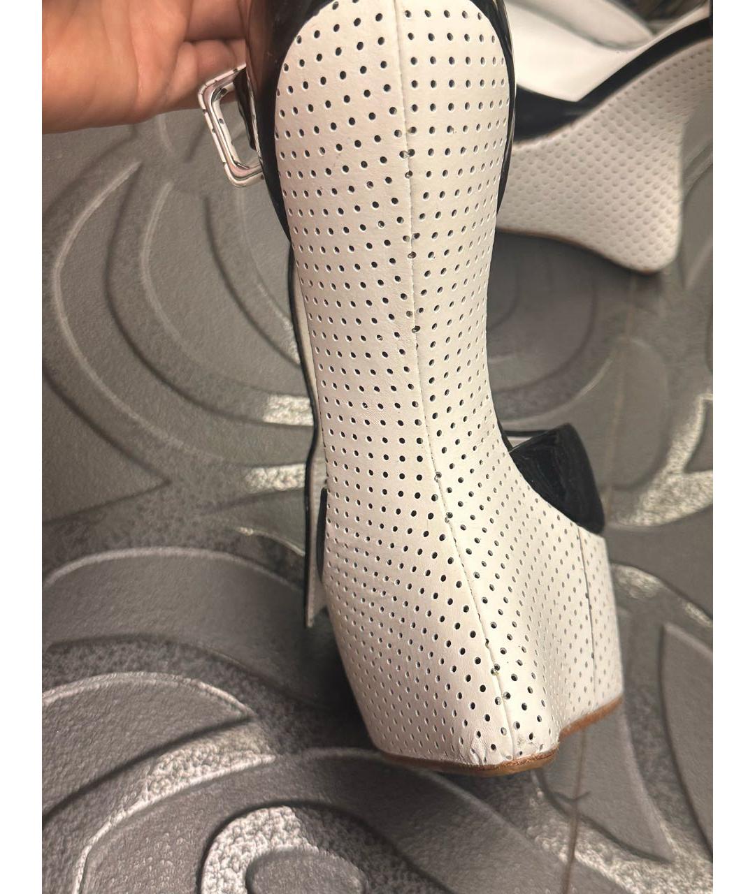 GIUSEPPE ZANOTTI DESIGN Белые кожаные туфли, фото 5