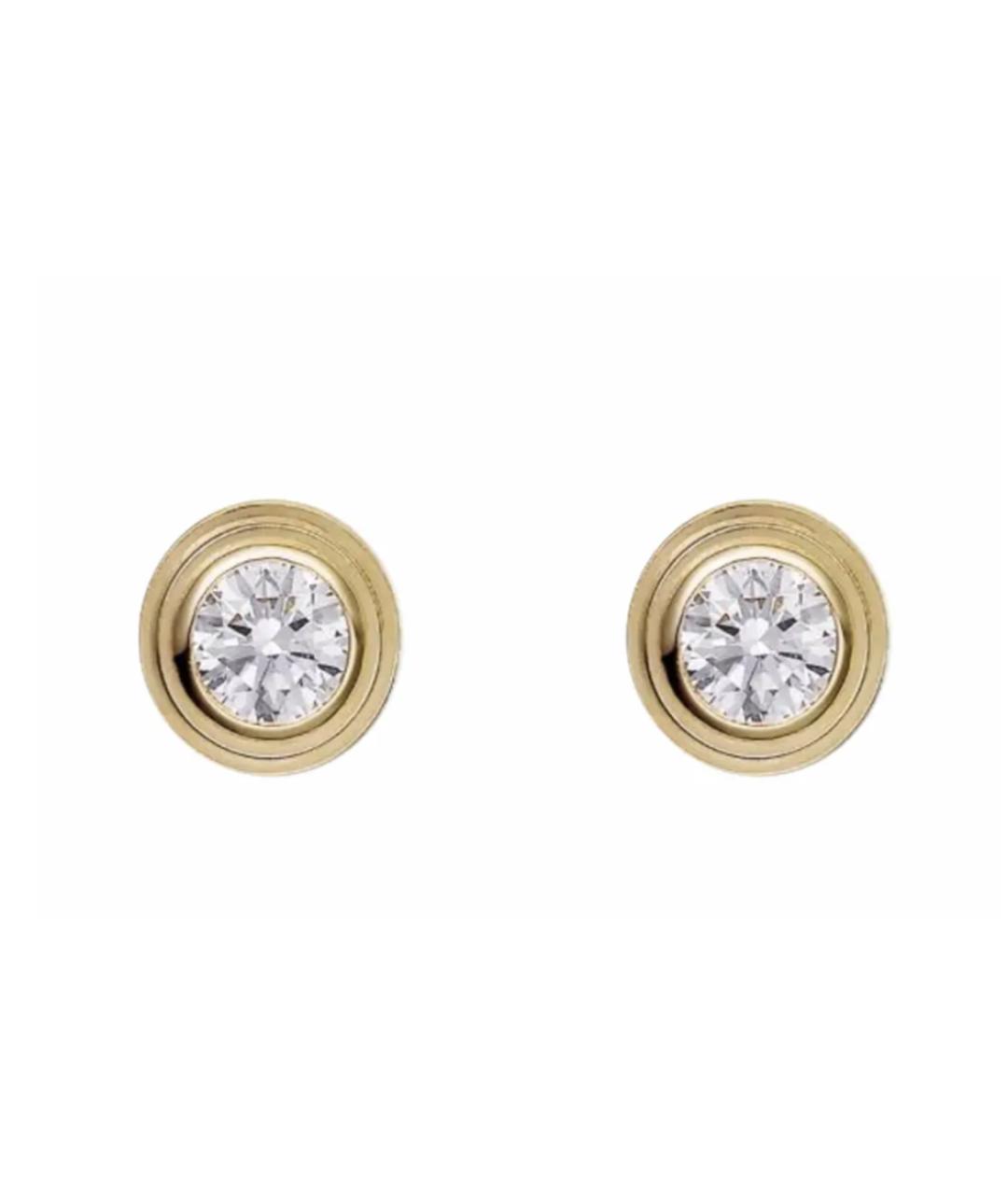 CARTIER Желтые серьги из желтого золота, фото 1