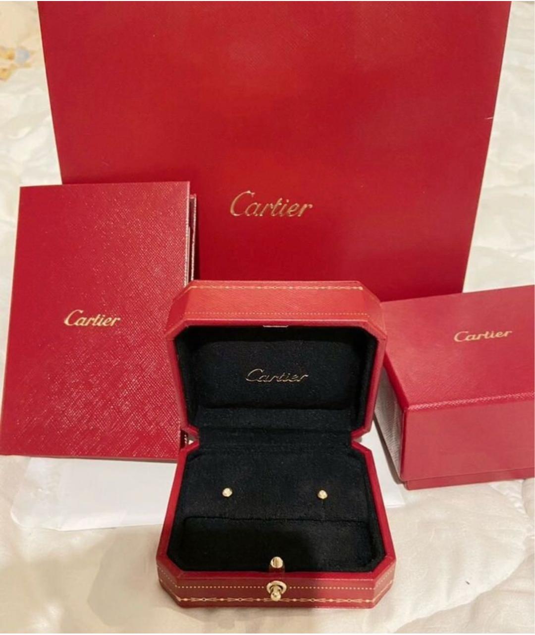CARTIER Желтые серьги из желтого золота, фото 2