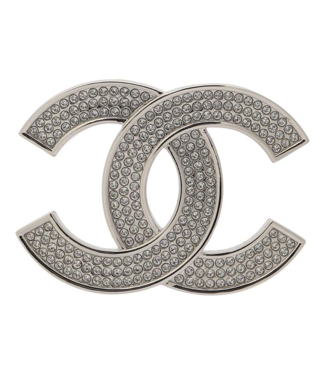CHANEL Серебряная металлическая булавка / брошь, фото 1