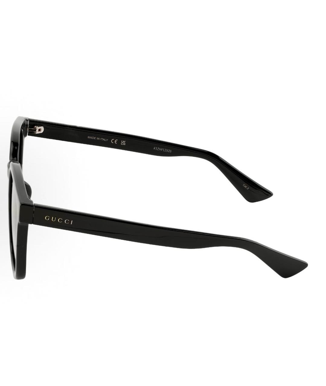 GUCCI Черные пластиковые солнцезащитные очки, фото 3