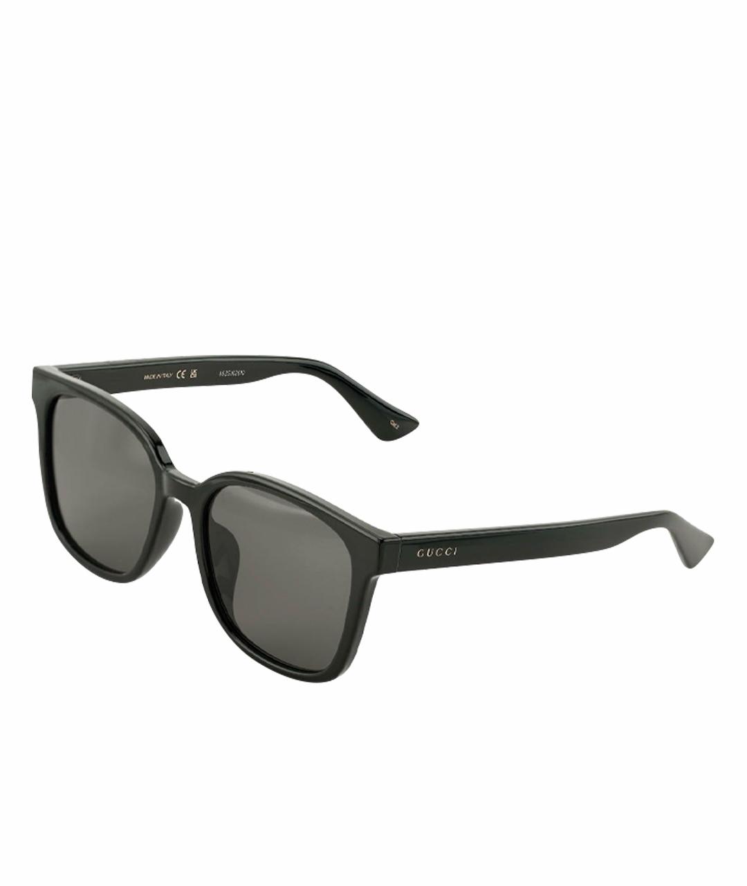 GUCCI Черные пластиковые солнцезащитные очки, фото 1