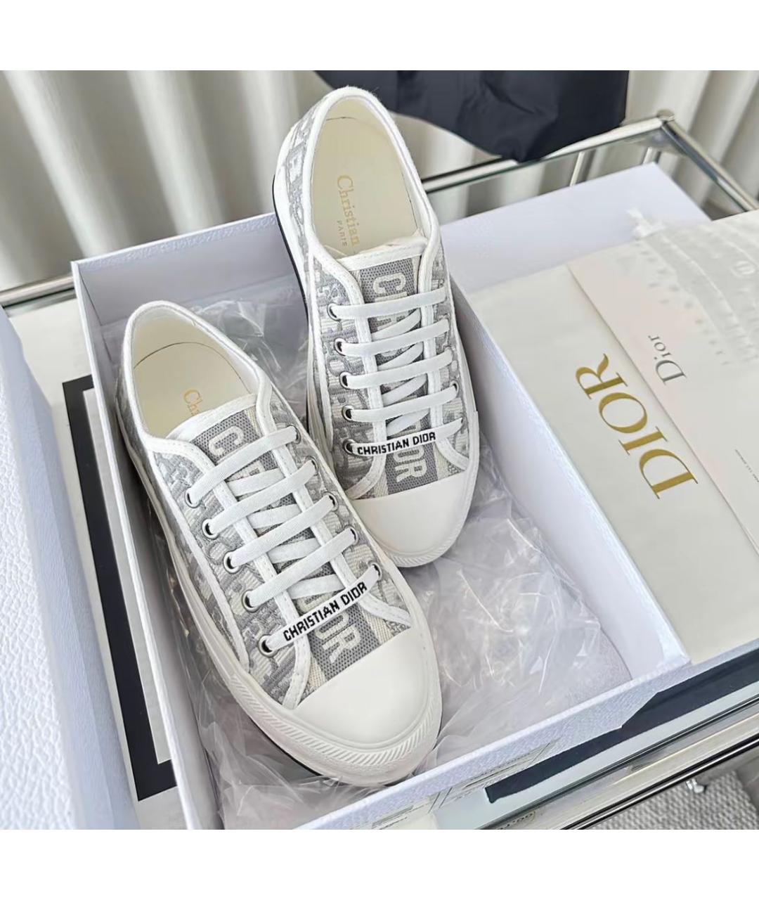 CHRISTIAN DIOR Серые кеды, фото 3