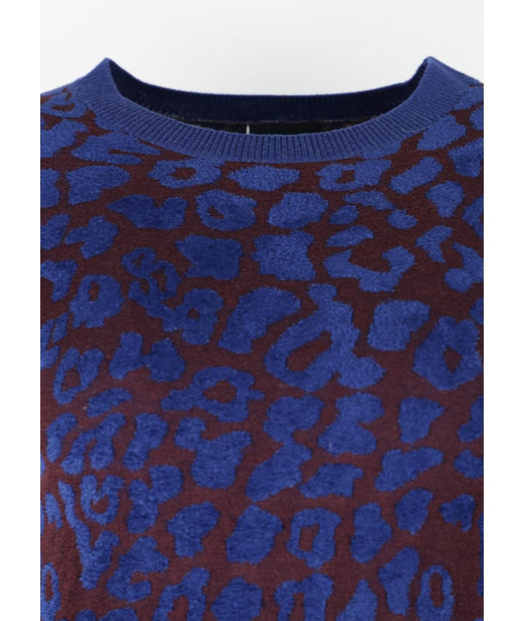 LANVIN Синее шерстяное повседневное платье, фото 3