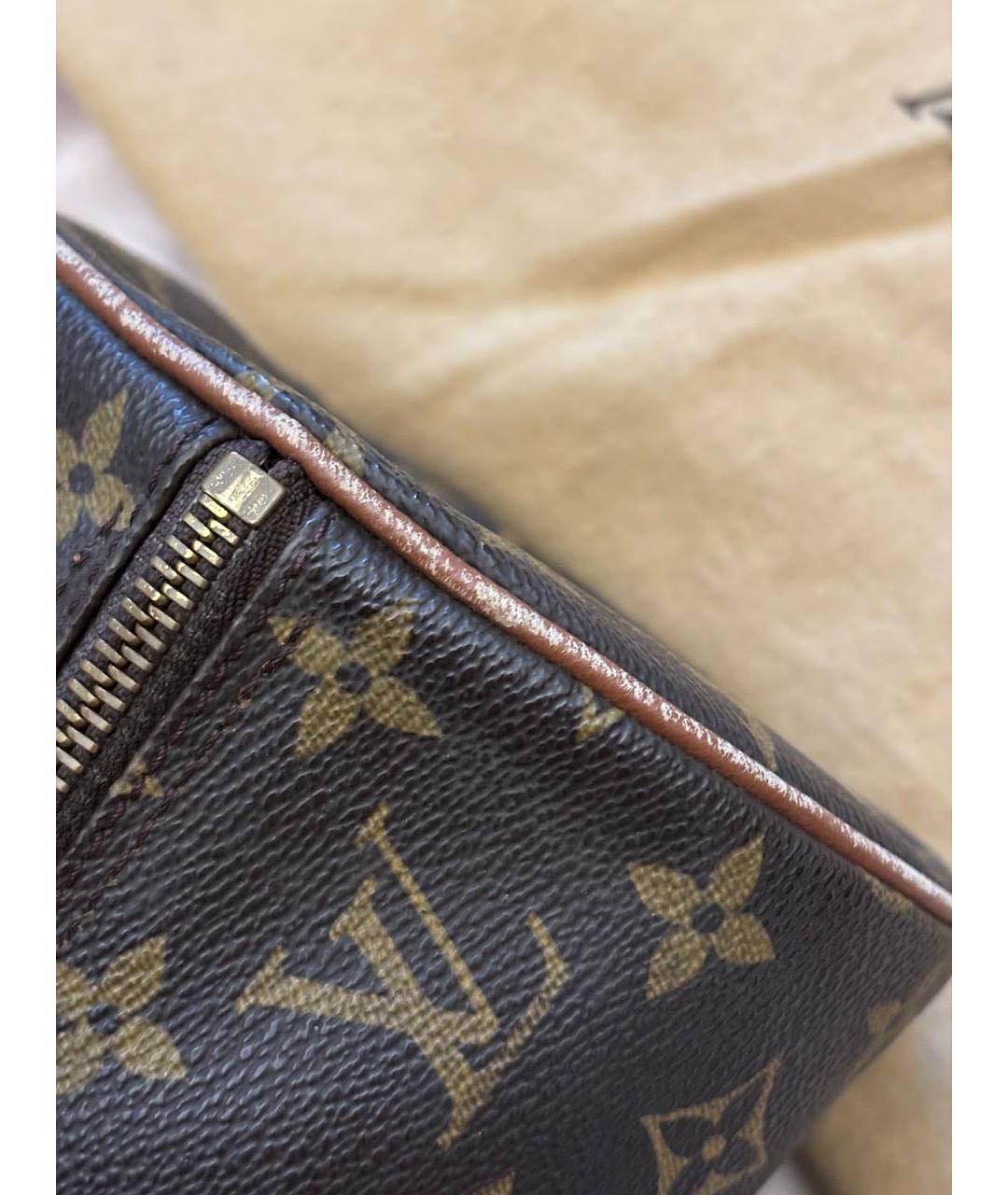 LOUIS VUITTON Коричневая сумка с короткими ручками, фото 3