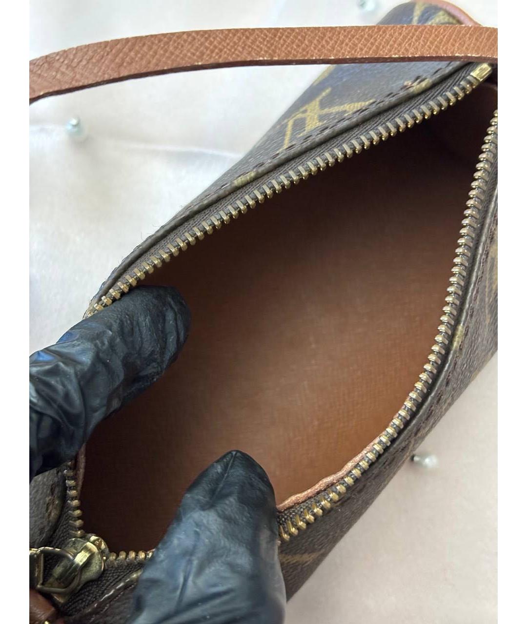 LOUIS VUITTON Коричневая сумка с короткими ручками, фото 7