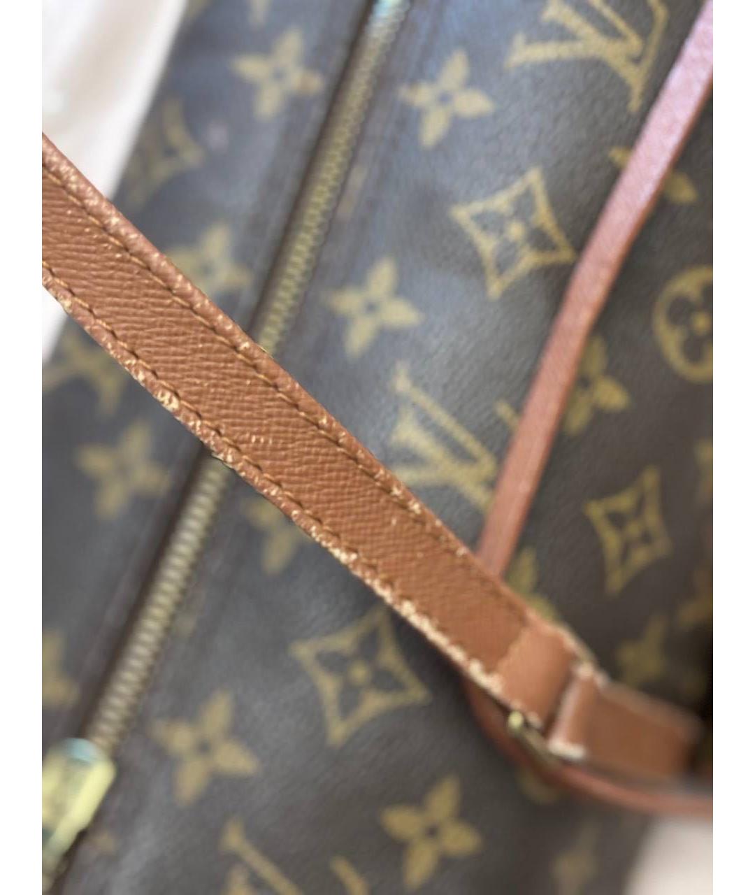 LOUIS VUITTON Коричневая сумка с короткими ручками, фото 4