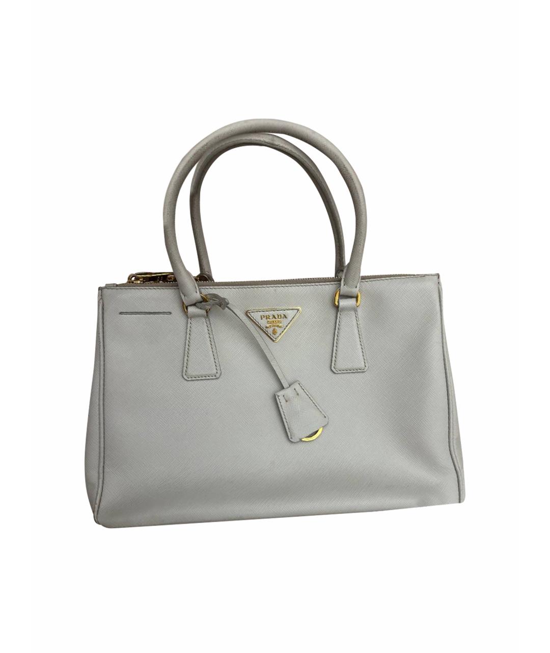 PRADA Бежевая кожаная сумка тоут, фото 1