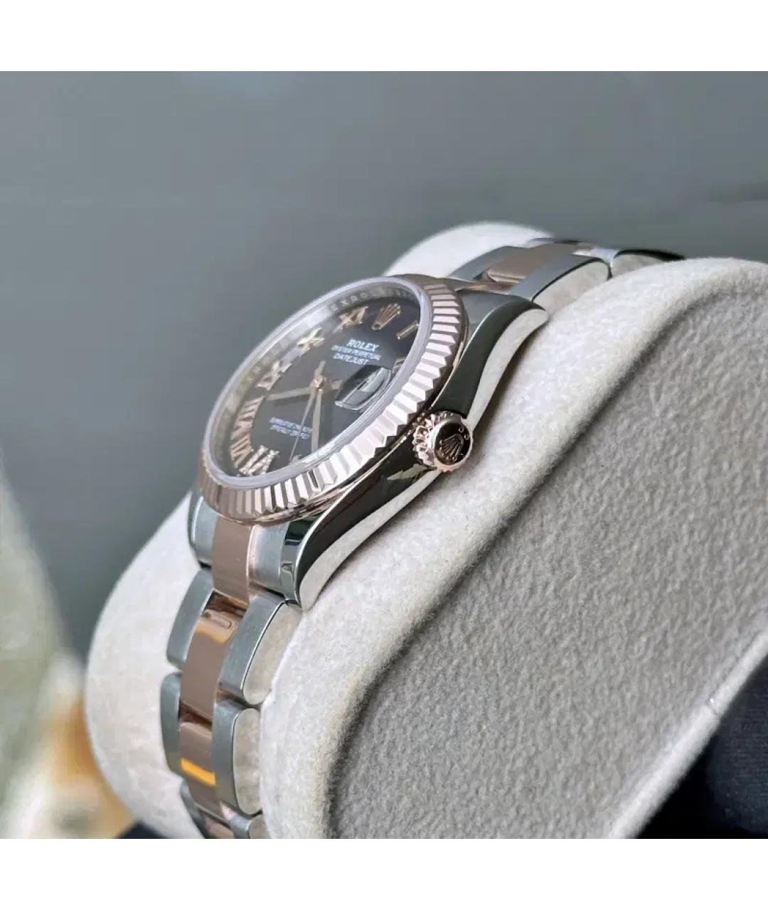 ROLEX Фиолетовые часы из розового золота, фото 5